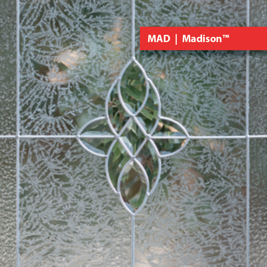 Apollo Building Products Door Glass Insert Madison Doorlite Design MAD