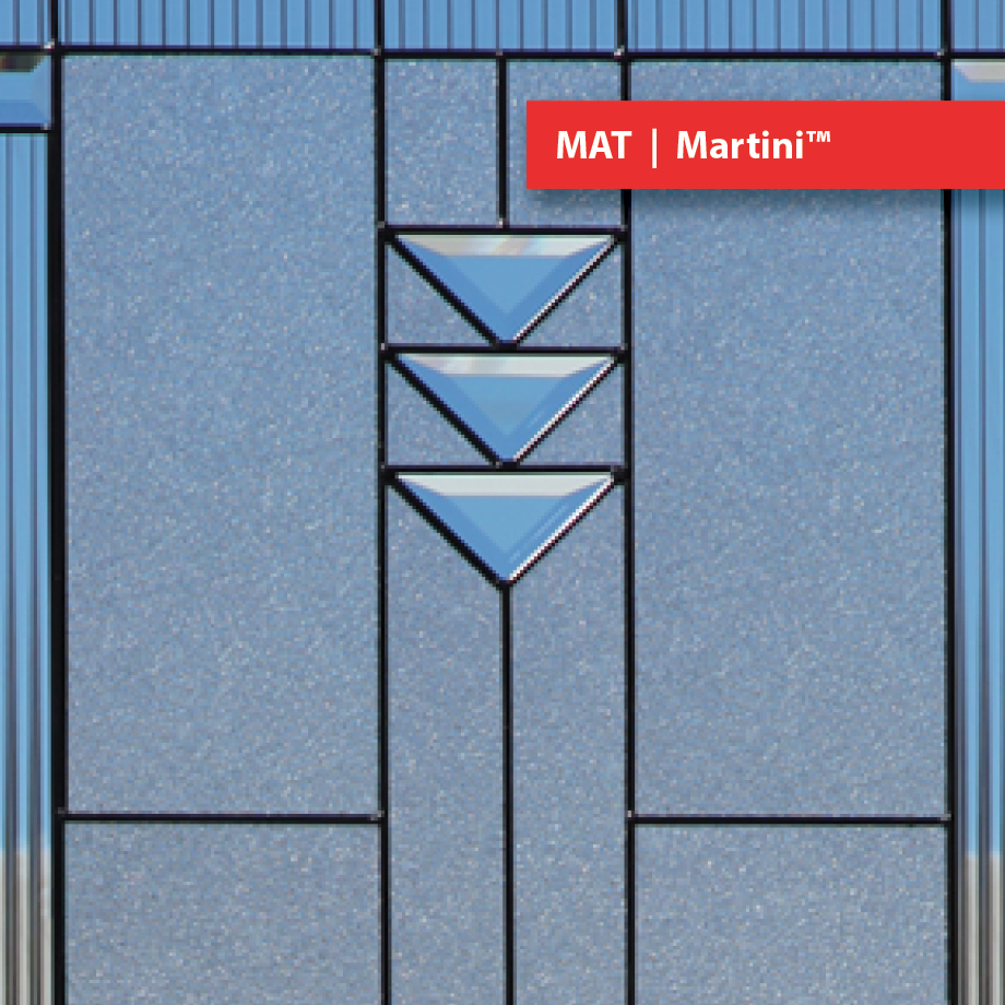 Apollo Building Products Door Glass Insert Martini Doorlite Design MAT